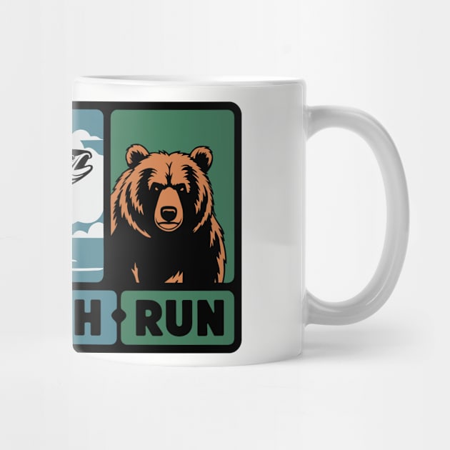 Hunt Fish Run Sarcastic Outdoor Woodland Adventure by Anticorporati
